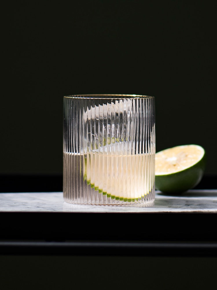 300ml Golden Rim Glass Cup