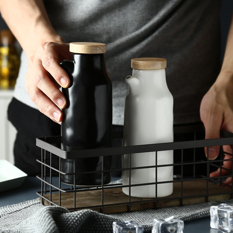 400ml Ceramic Oil & Vinegar Bottle