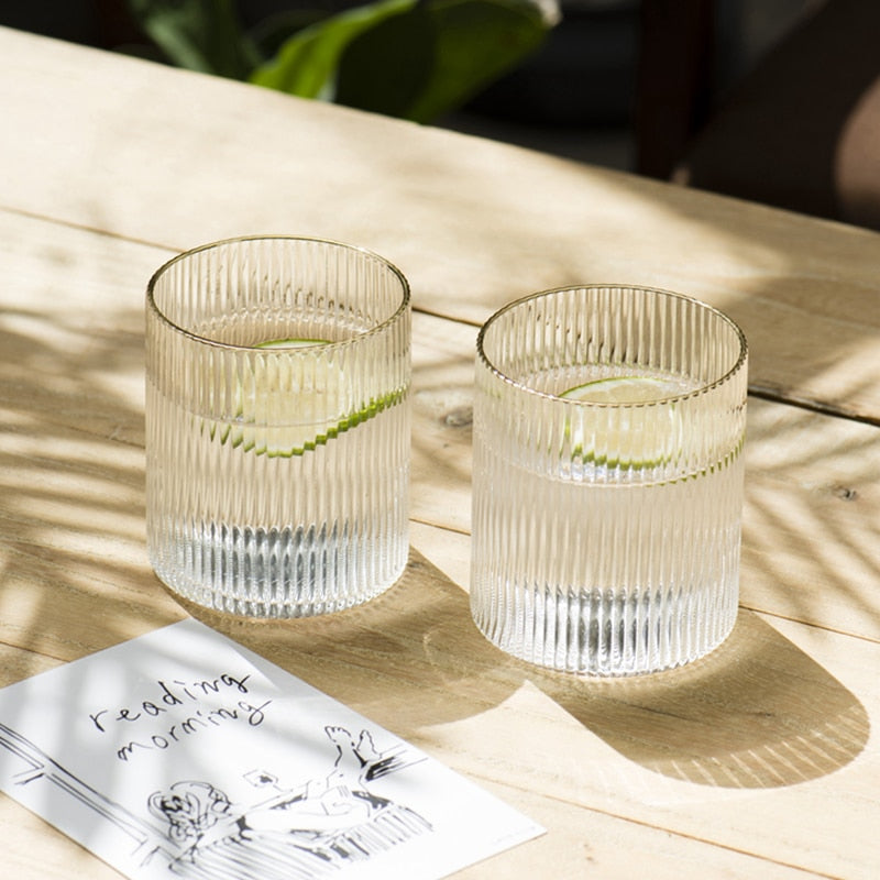 300ml Golden Rim Glass Cup