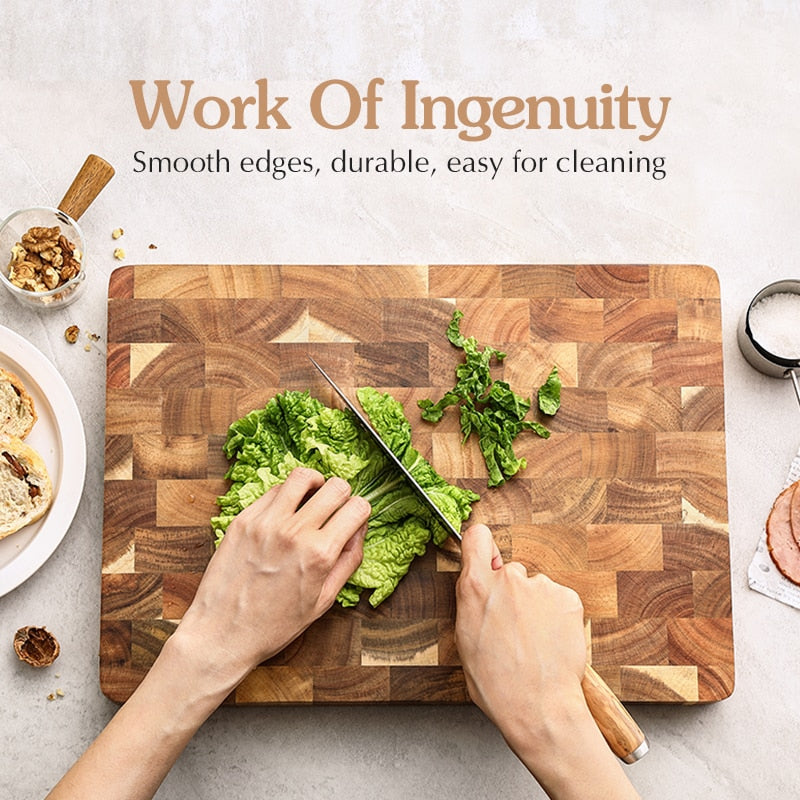 Acacia Wood Double-sided Cutting Board