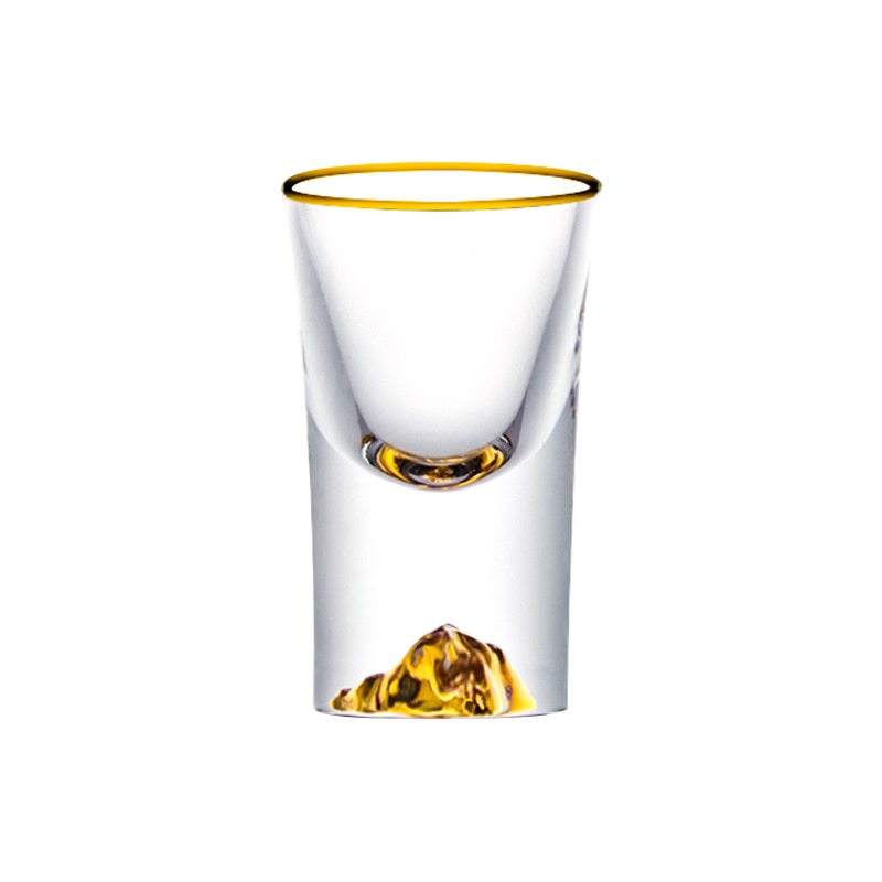 Shot Glass with Golden Detail