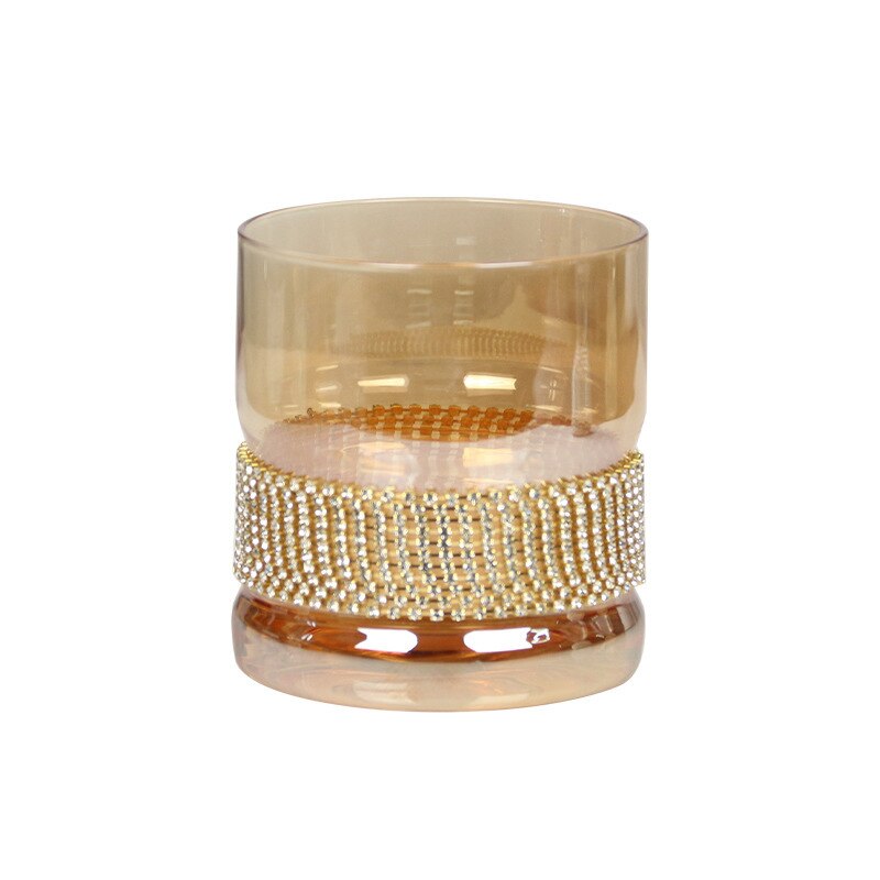 Diamond Glass Champagne Cup with Special Detail