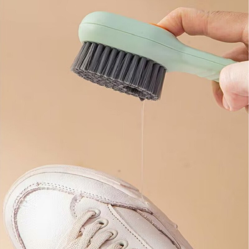 Multifunctional Brush with Built-In Soap Dispenser