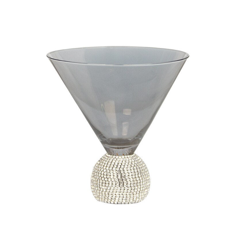 Diamond Glass Champagne Cup with Special Detail