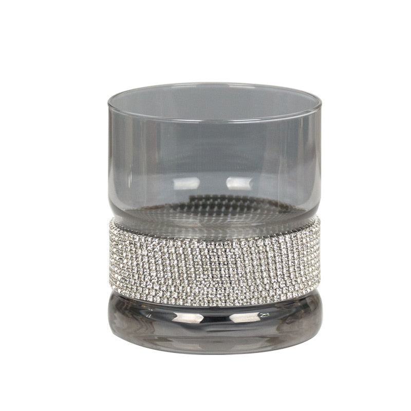 Diamond Glass Champagne Cup with Special Detail