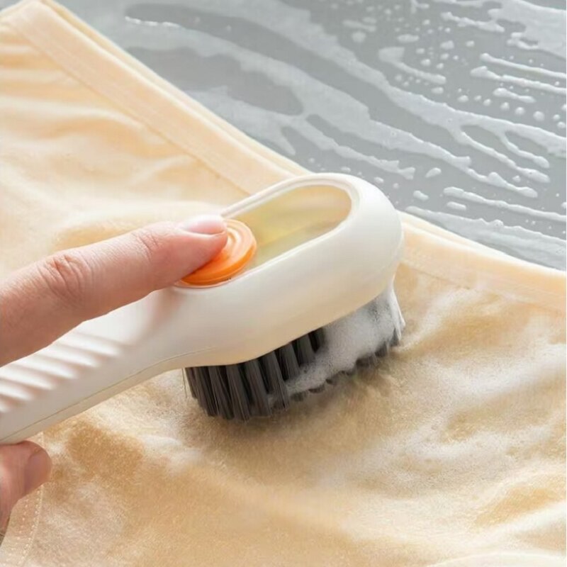 Multifunctional Brush with Built-In Soap Dispenser